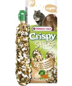 CrispySticks Hamster-rotte ris/grønnsaker 2-pk.