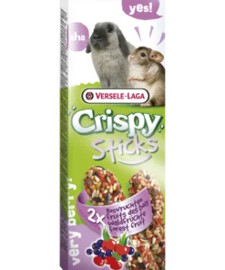 CrispySticks Kaniner-Shinchillaer Skogsfrukt 2-pk.