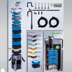 CristalProfi e1902 Greenline External Filter 900L/h Gray 900 l/h