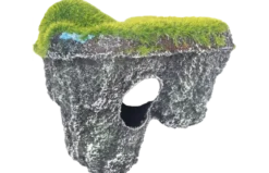 Dekorasjon: Flytende grå steinmose S 13 x 8,5 x 12 cm