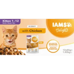 Delights Multipack Kitten Gravy White 85 g x 12 st - Portionspåsar