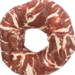 Denta Fun Marbled Beef Chewing Ring Bulk Brown Ø10 cm, 100 g Bulk