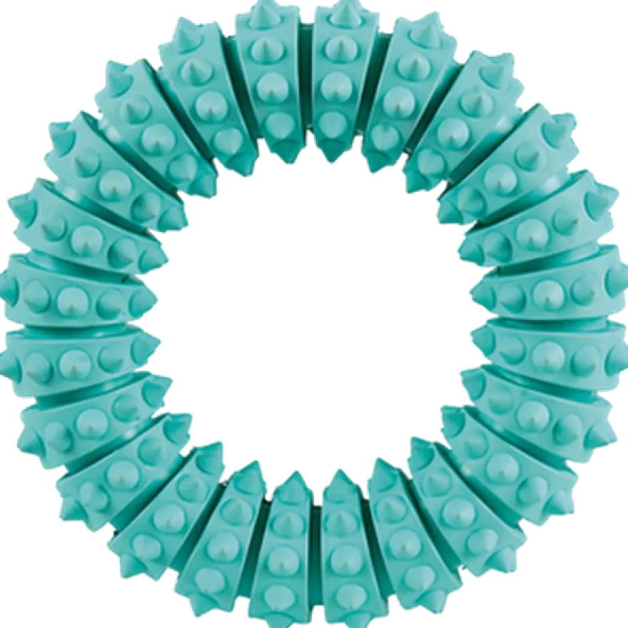 Denta Fun Mintfresh Ring - naturgummi grønn 12 cm