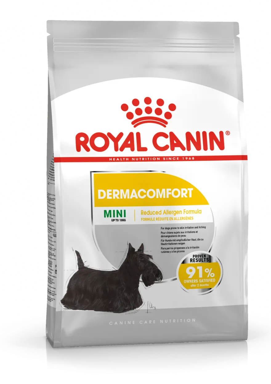 Dermacomfort Mini tørrfôr for hunder 8 kg