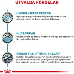 Derma Hypoallergenic Puppy tørrfôr for valper 14 kg