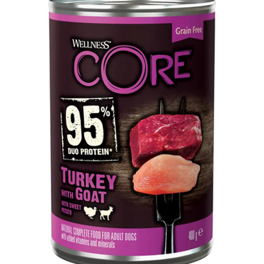 Dog Adult 95 % Duo Protein kalkun og geit 400 g x 6