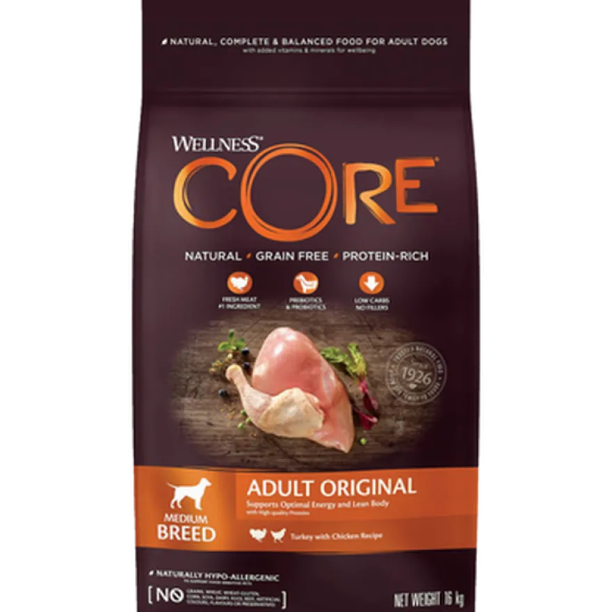 Dog Adult Original Medium Breed kylling og kalkun tørr 10 kg