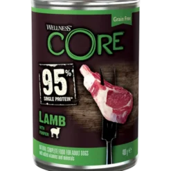 Dog Adult 95% Single Protein All Breed Lamm & Gresskar våt 400 g x 6