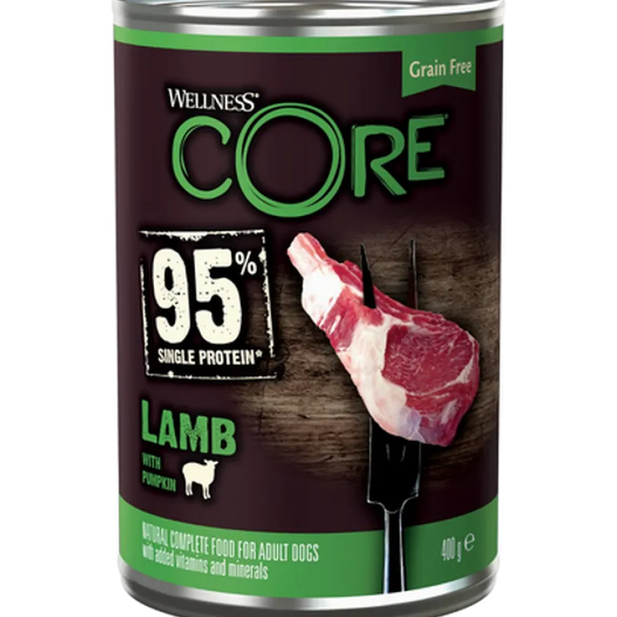Dog Adult 95% Single Protein All Breed Lamm & Gresskar våt 400 g x 6