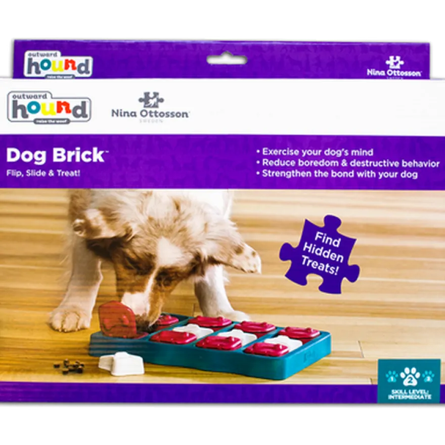 Dog Brick, nivå 2 (middels nivå) Rød 31,5 x 21 x 4 cm