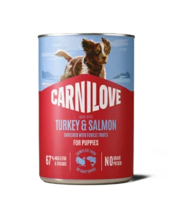 Dog Can Paté Laks & Kalkun til valper 400 g