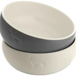 Dog & Cat Feeding Bowl Lund Ceramic White 550 ml