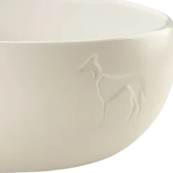 Dog & Cat Feeding Bowl Lund Ceramic White 550 ml