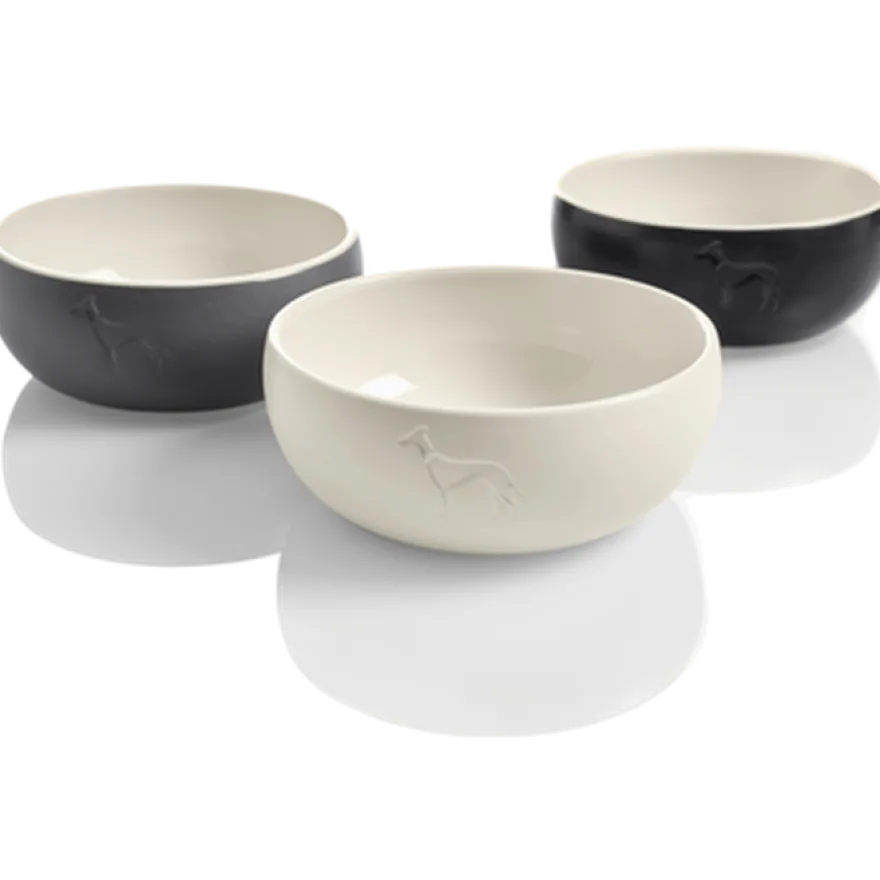 Dog & Cat Feeding Bowl Lund Ceramic Black 550 ml