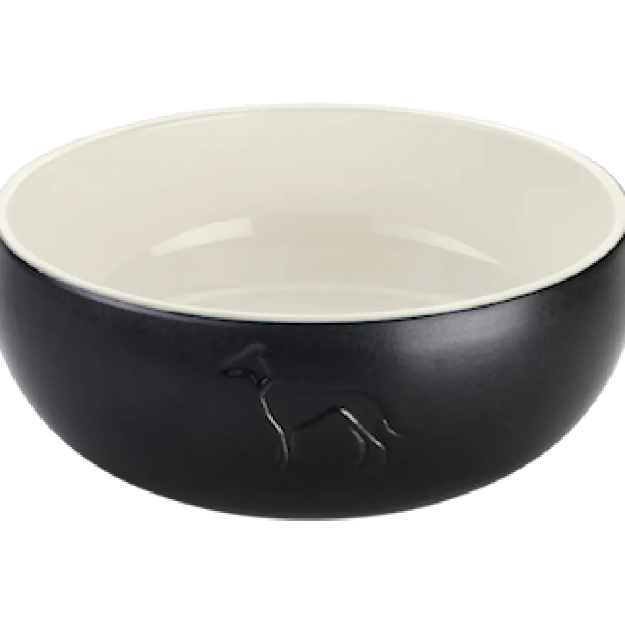 Dog & Cat Feeding Bowl Lund Ceramic Black 550 ml