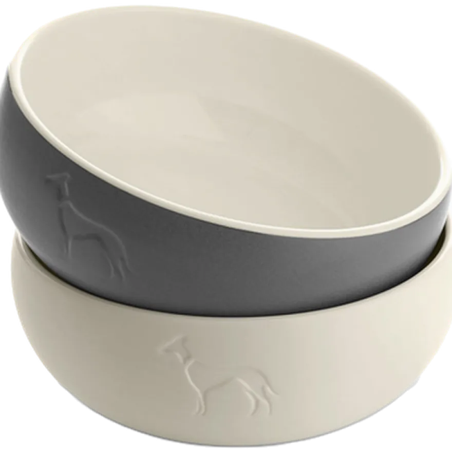 Dog & Cat Feeding Bowl Lund Ceramic Black 550 ml
