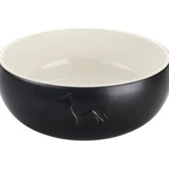 Dog & Cat Feeding Bowl Lund Ceramic Black 350 ml