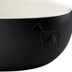 Dog & Cat Feeding Bowl Lund Ceramic Gray 550 ml