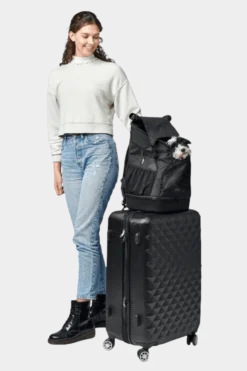 Dog & Cat Flight Bag/Backpack Miles Black 30x22x45cm - Max Vekt 6,5kg