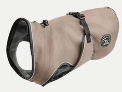 Dog Coat Uppsala 2in1 Detachable Lining Taupe 45 cm