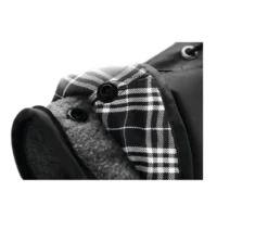 Dog Coat Uppsala 2in1 Detachable Lining Black 40cm