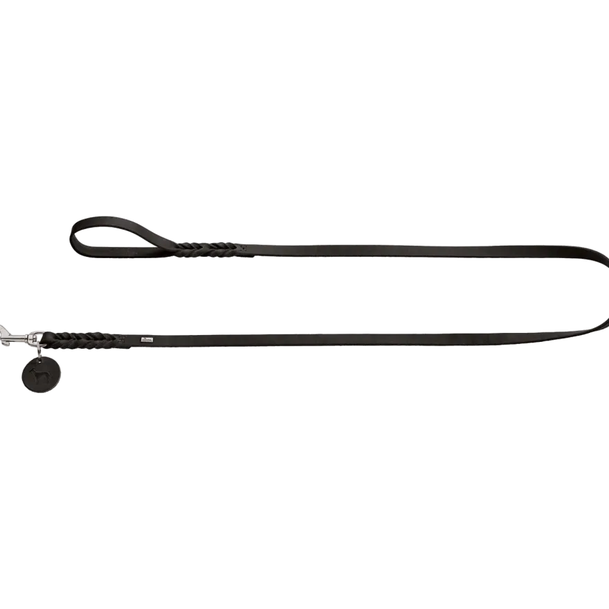 Dog Leash Solid Education Black 200 cm, 16 mm