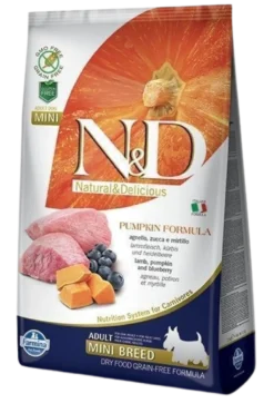 Dog N&D Pumpkin Lamb & Blueberry Adult Mini 7 kg