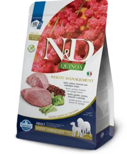 Dog Quinoa Weight Management Lamb & Broccoli Adult Medium & Maxi 7 Kg