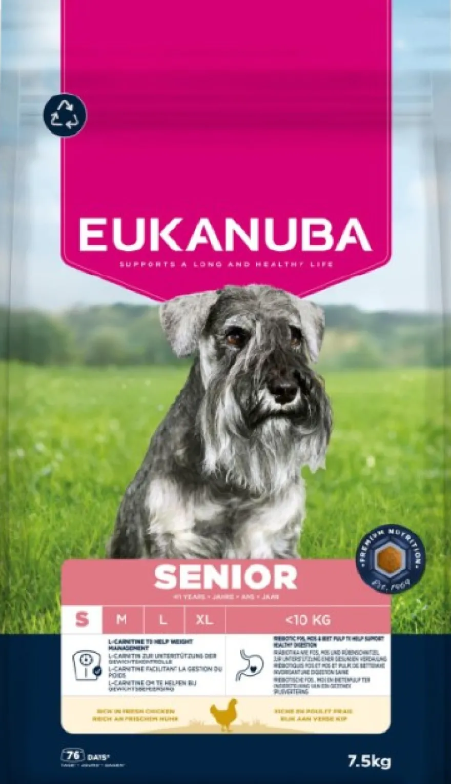 Dog Senior Small Breed Kylling 7,5 kg