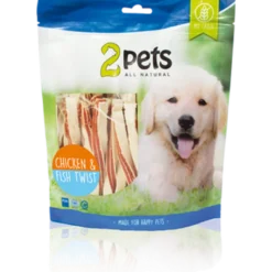 Dogsnack Chicken & Fish Twist - Hundegodteri 400g
