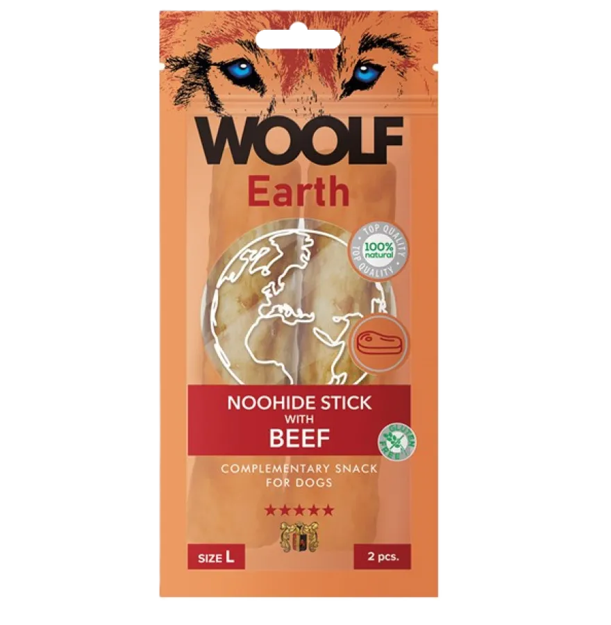 Earth Noohide Stick with Beef L 85g