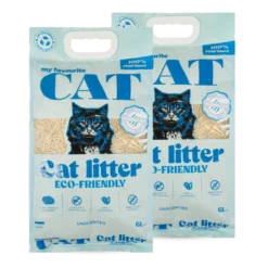 Eco-Friendly Cat Litter 6L x 2 - Unscented