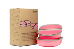 Ekstra matskål - Rosa / Split 2-pk