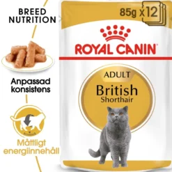 Feline Breed Wet British Short Gravy 85 g x 12 stk - porsjonsposer