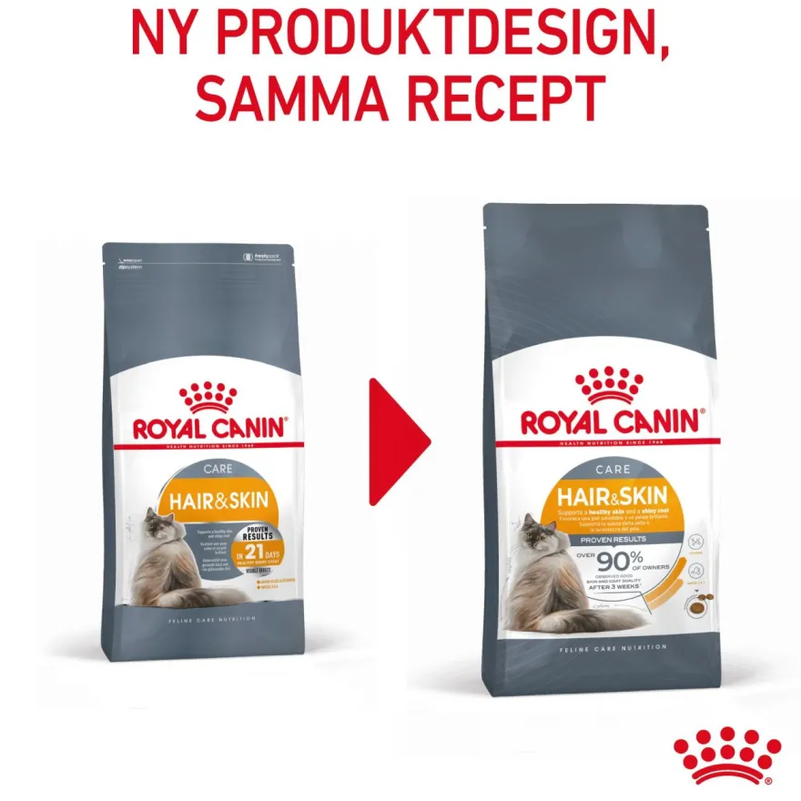 Feline Hair & Skin Care tørrfôr til katter 4 kg