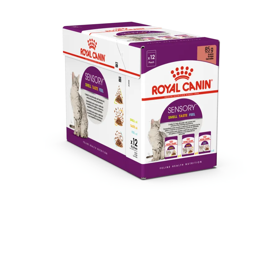 Feline Sensory Blandingsboks Saus 85g x 12 stk - porsjonsposer