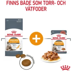 Feline Wet Hair & Skin Care Gravy 85 g x 12 stk - porsjonsposer