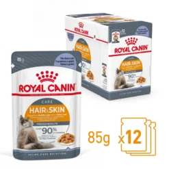 Feline Wet Hair & Skin Care Jelly 85 g x 12 stk - porsjonsposer