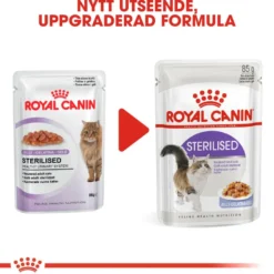 Feline Wet Sterilised Jelly 85 g x 12 stk - porsjonsposer