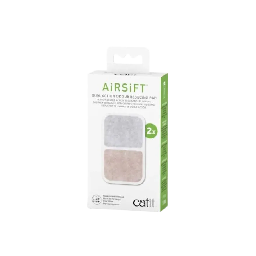 Filter Airsift for Dualaction kattetoalett 2-pakning