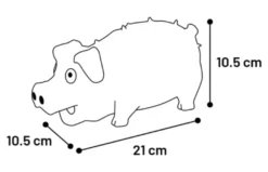 Flamingo Hundleksak Freckles pig