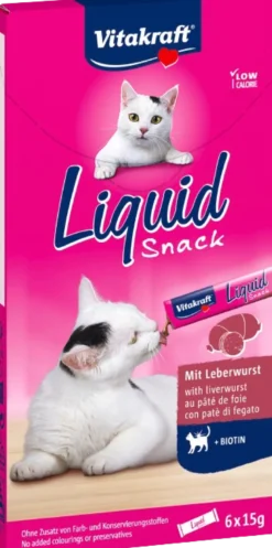 Flytende Snack Leverpølse + Biotin 6x15g