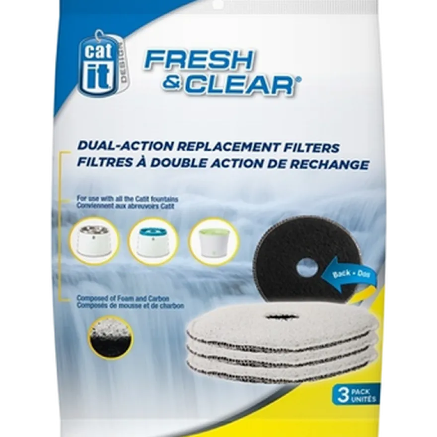 Fresh & Clear-erstatningsfiltre blå 3-pakning