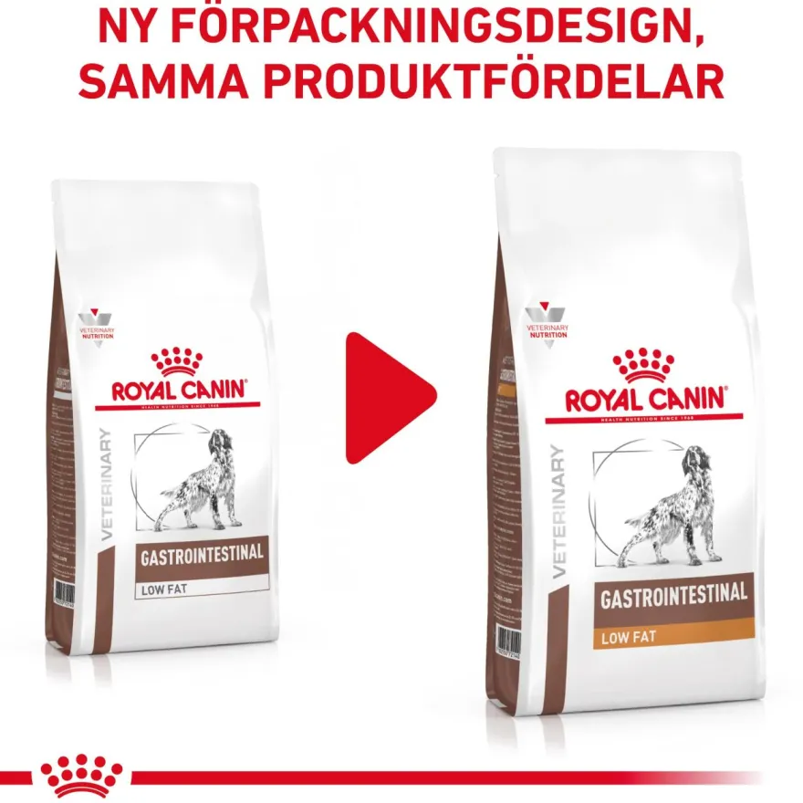 Gastrointestinal tørrfôr med lavt fettinnhold 1,5 kg