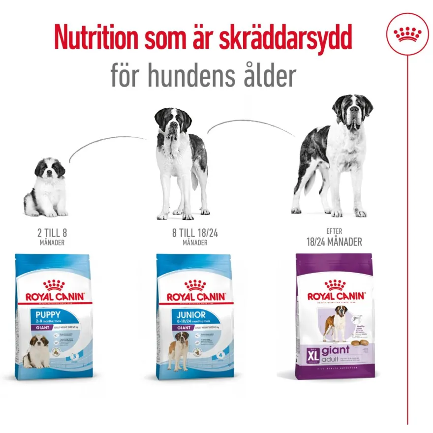 Giant Adult tørrfôr for hunder 15 kg