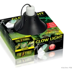 Glow Light - Porselensklemmelampe + glødereflektor svart 14 cm