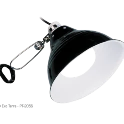 Glow Light - Porselensklemmelampe + glødereflektor svart 14 cm