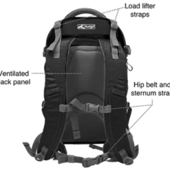 G-Train ryggsekk hund svart 53x33x25cm