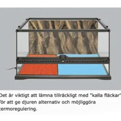 Heat Wave Desert - Terrarium Substratvarmer Svart 25 W, 28 x 43 cm