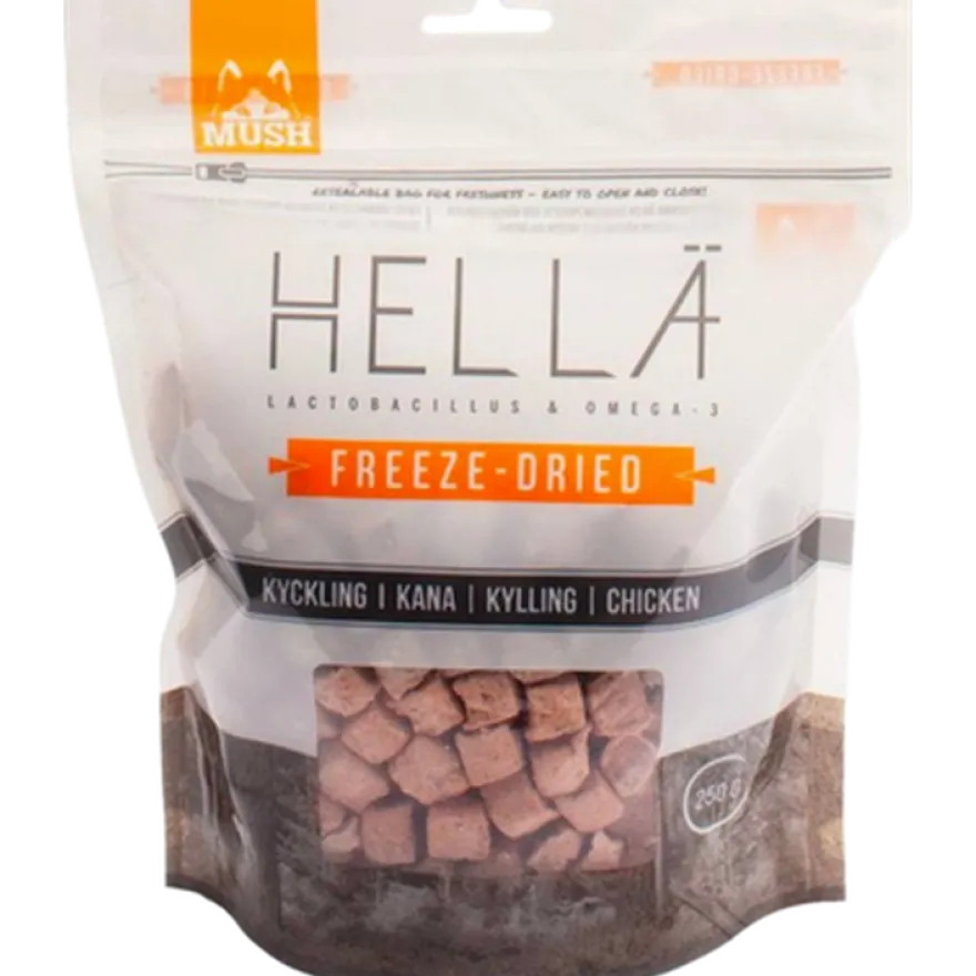Hellä Frysetørket kylling brun 250g